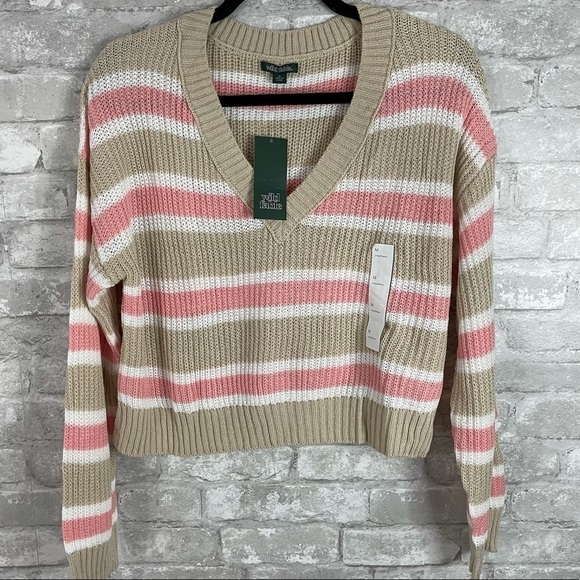 Wild Fable Striped Cropped Sweater - Picture 5 of 6